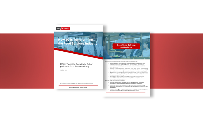 How 5G is Transforming the Food Services Industry